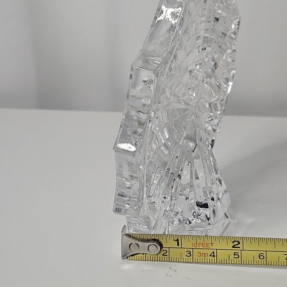 Crystal Signed Waterford Paper Weight Figurine Carnival Ferris Wheel Snowflake - Picture 4 of 4